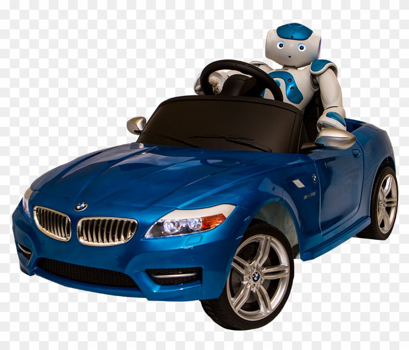Robot Driving A Car Clipart