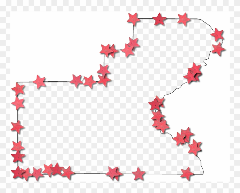 A Map Of Glades With A Thin Black Outline, Inner Drop - Illustration Clipart