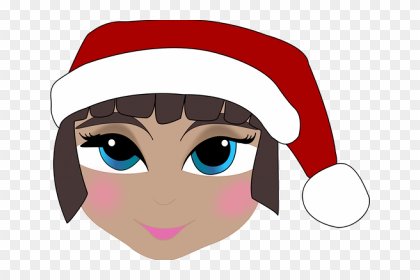 Santa Hat Clipart Anime Boy - Cold Smiley Face - Png Download