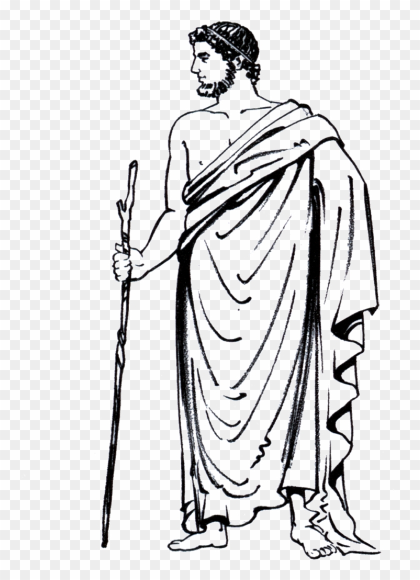 762 X 1125 12 - Himation In Ancient Greece Clipart #1309444