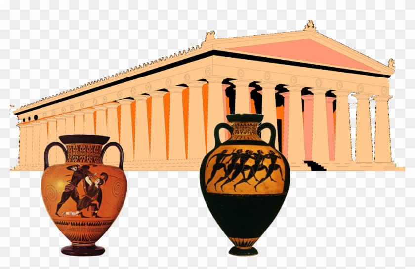 Jpg Free Stock Greece Clipart Pottery Greek - Ancient Greece Transparent Background - Png Download
