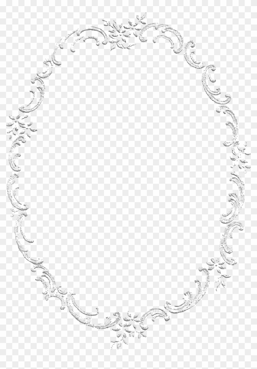 Digital Grayscale Frame Image - Line Art Clipart