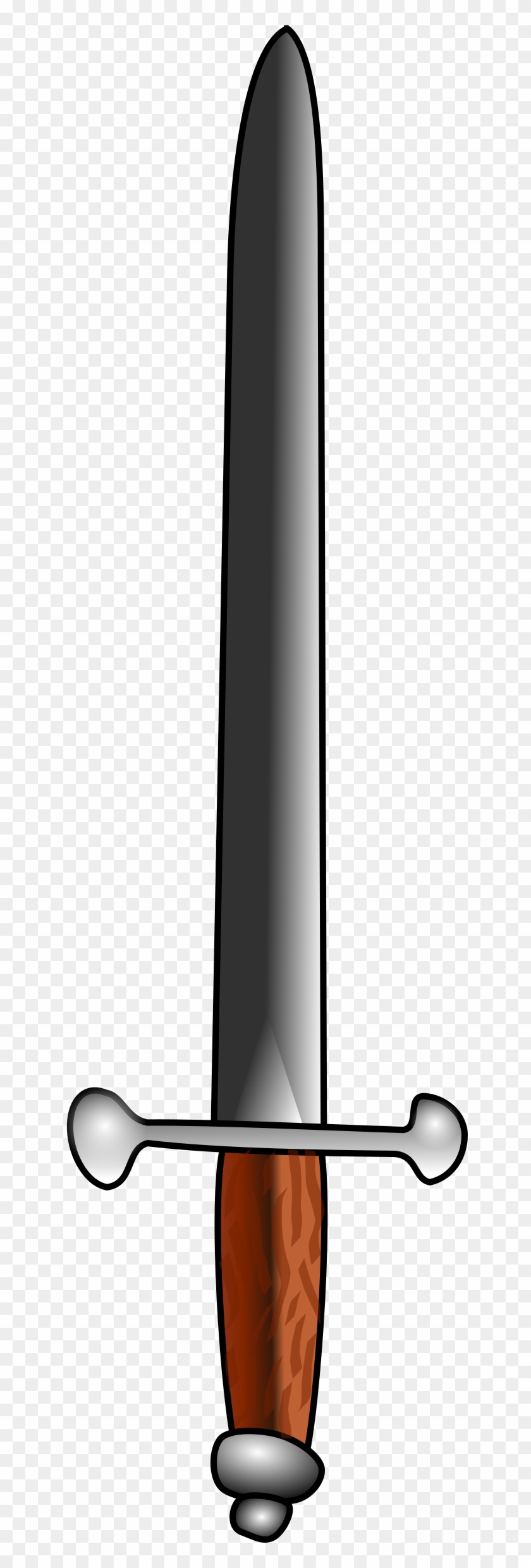 Big Image - Simple Sword Drawing Clipart #1309595