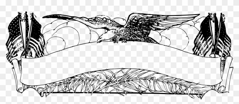 This Free Icons Png Design Of American Eagle Banner Clipart