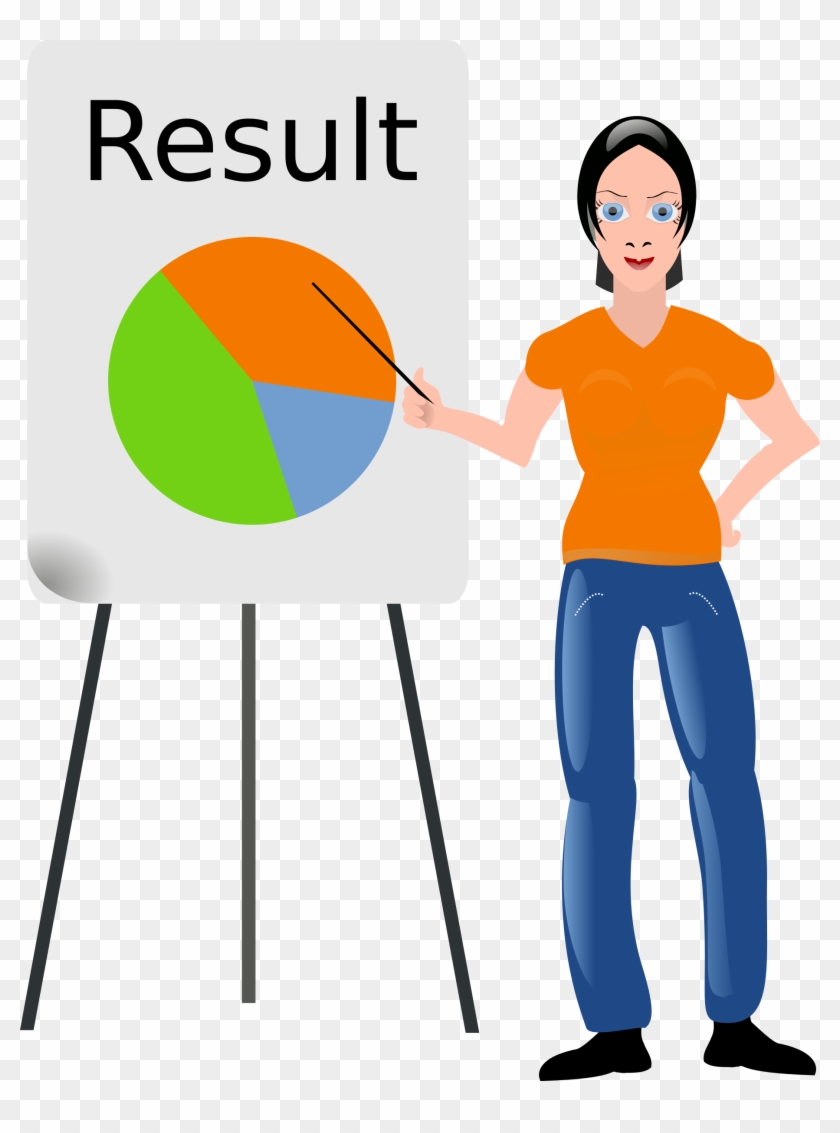 Presentation With Girl Big Image Png - Free Clip Art Presentation Transparent Png