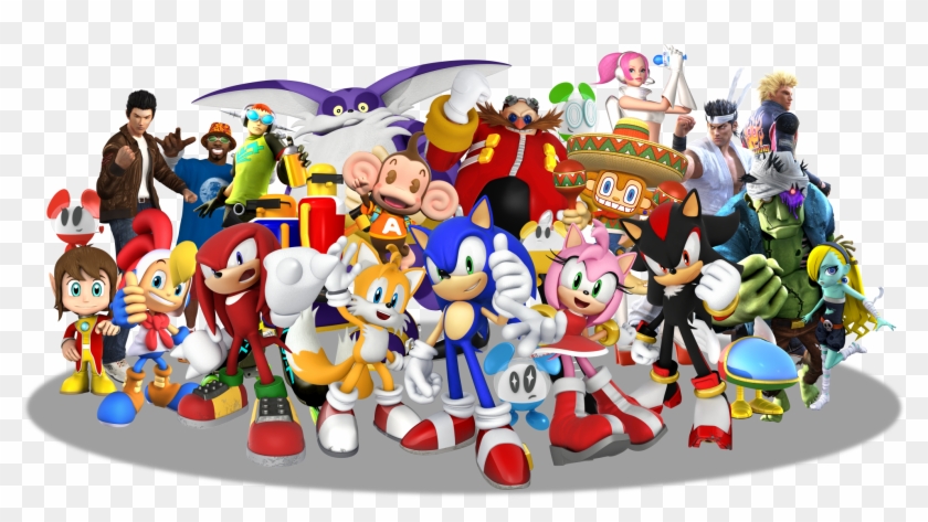 Sonic Racing Group - Sonic And All Stars Racing Transformed Cast Clipart