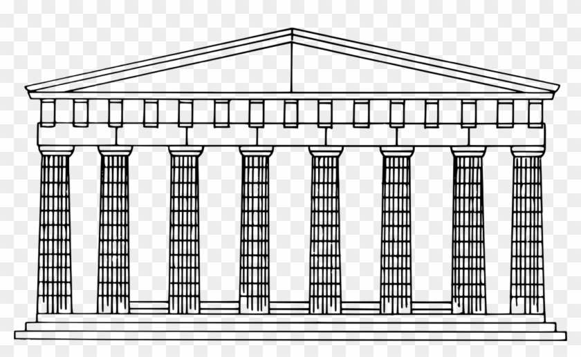 Jpg Black And White Download Architecture Vector Ancient - Ancient Greek Architecture Clipart - Png Download #1310369