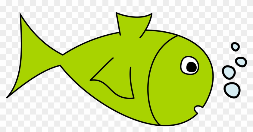 Cartoon Food Flounder Free Commercial Clipart - Green Fish Clip Art - Png Download #1310571
