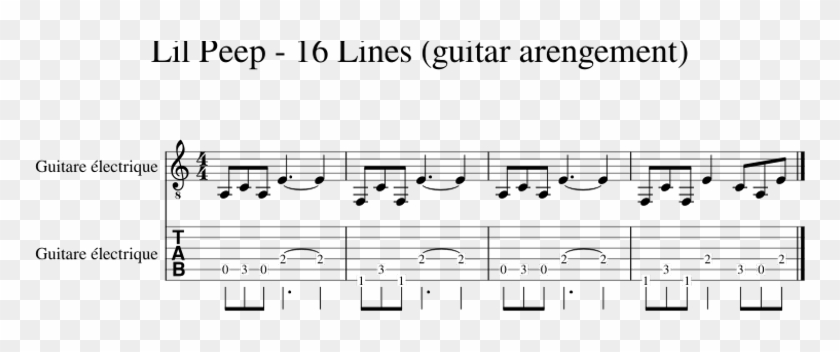 16 Lines - Sheet Music Clipart
