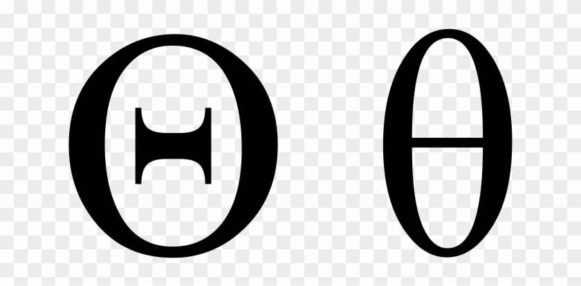 Greek Theta - Circle Clipart