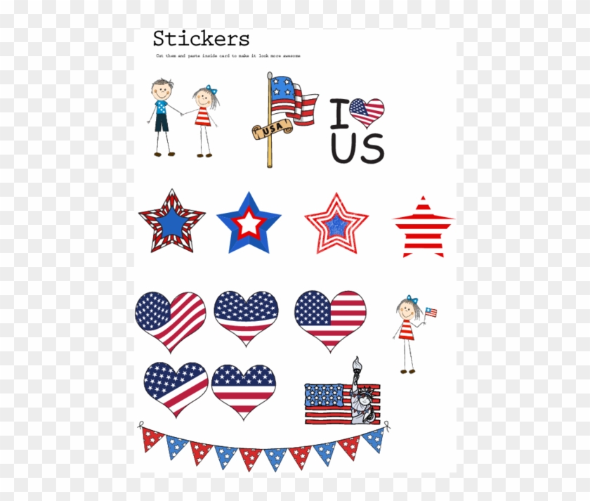 England Flag Clipart 4th July - Usa Decorations Printable - Png Download #1311393