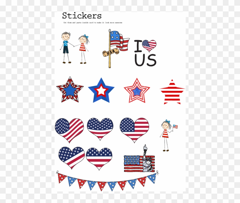 England Flag Clipart 4th July - Usa Decorations Printable - Png Download
