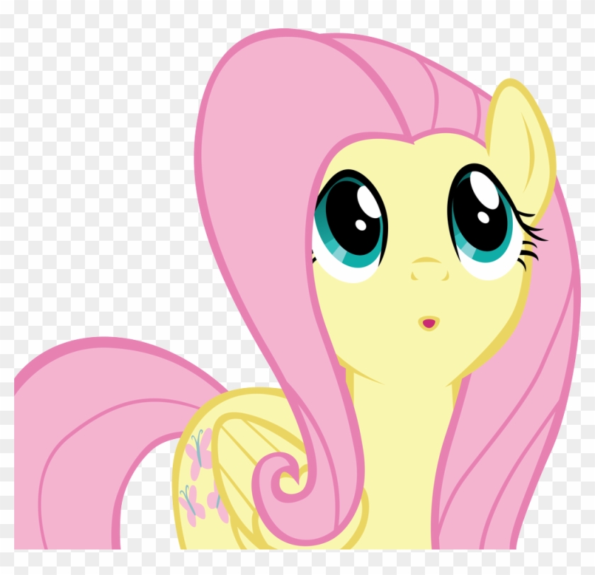 Fluttershy, Reaction Image, Safe, Simple Background, - Transparent Png My Little Pony Clipart #1311958