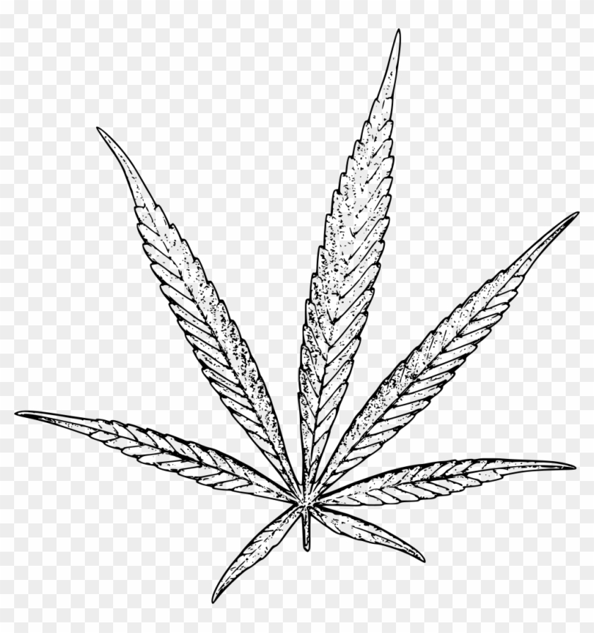 Download Png - Transparent Blue Marijuana Leaf Clipart #1312137