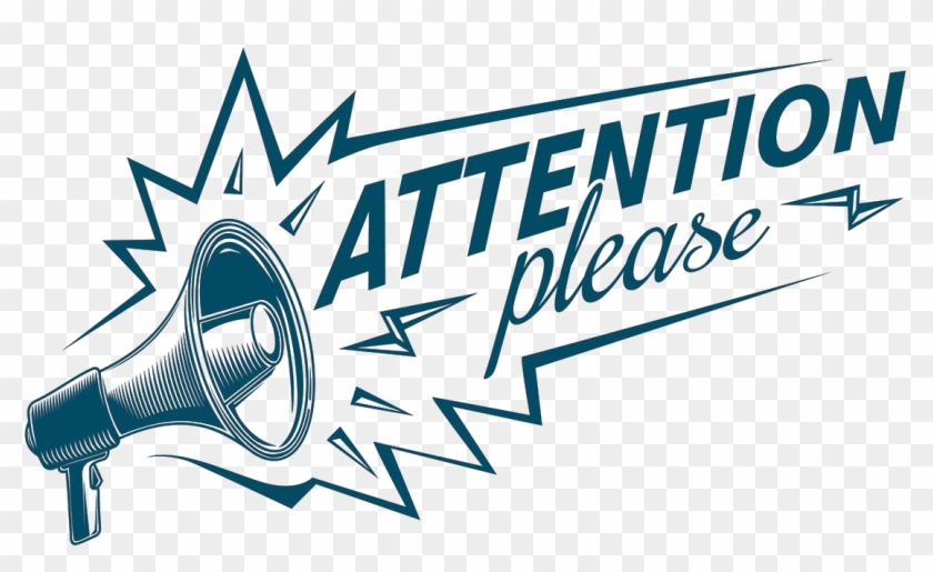 Attention Free Png Image - Attention Graphics Clipart #1312209