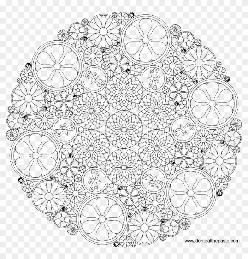 Intricate Coloring Pages Incredible - Love Mandala Coloring Clipart #1312558