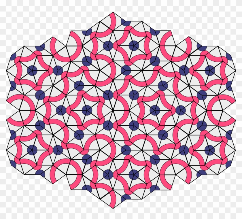 File - Penrose Tiling - Svg - صور عن التبليط Clipart #1312788