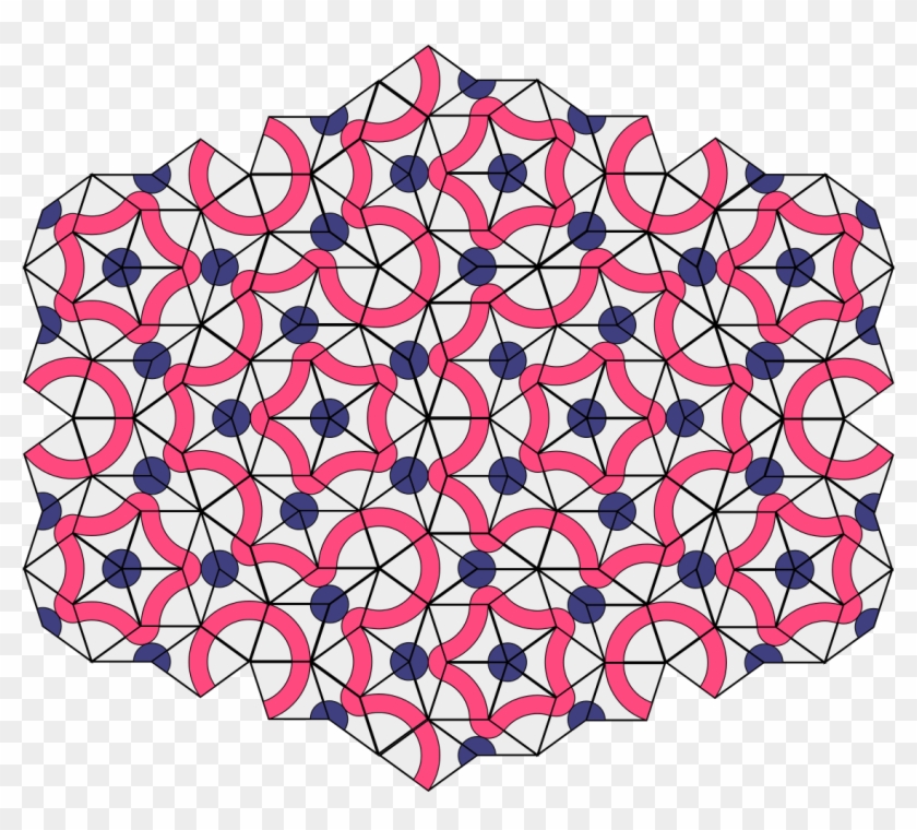 File - Penrose Tiling - Svg - صور عن التبليط Clipart