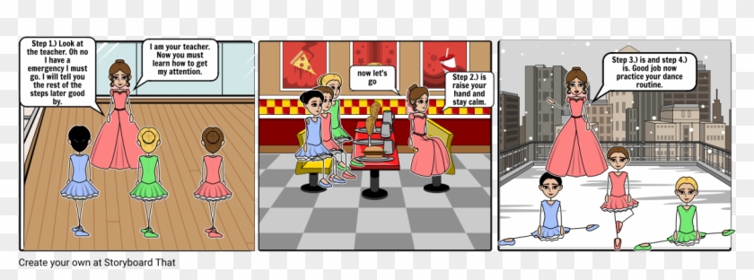 Getting The Teachers Attention - Storyboard Clipart #1313172