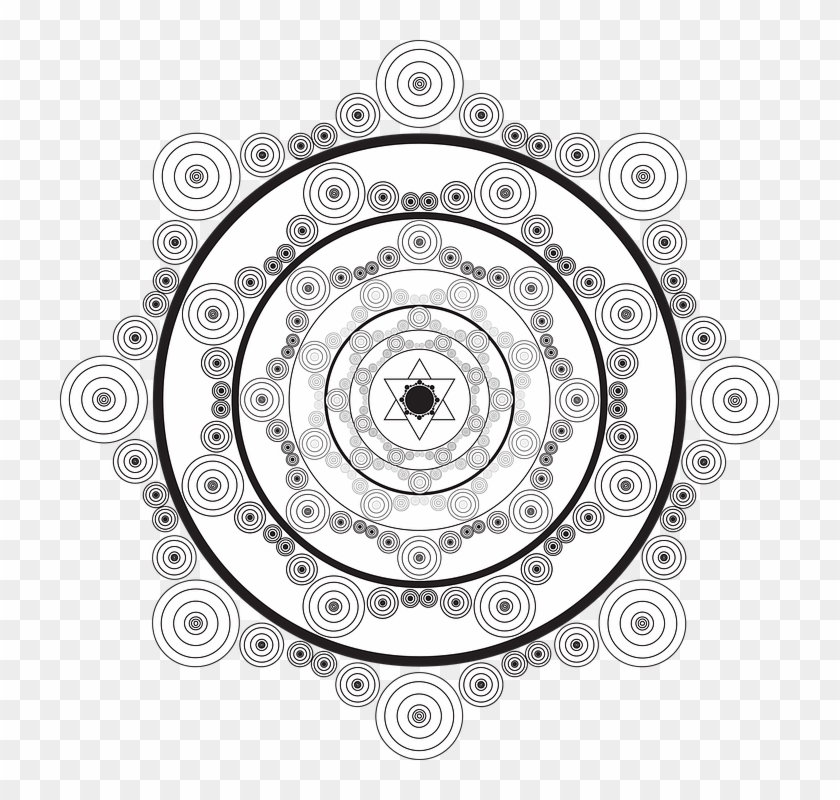 Mandalas Flowers Mandalas Flowers Symbol Design - Mandala Silver Png Clipart