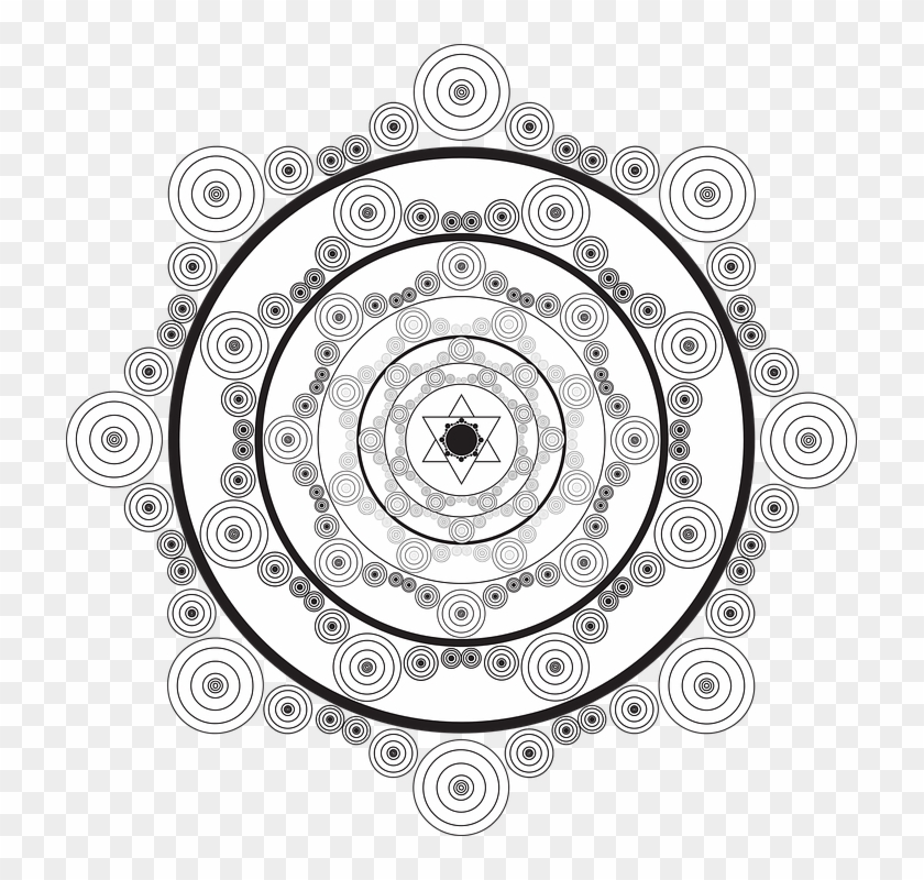 Mandalas Flowers Mandalas Flowers Symbol Design - Mandala Silver Png Clipart #1313252