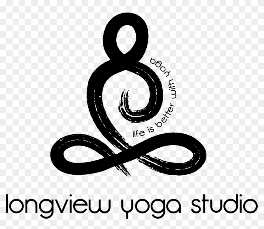 Infinite Symbol With Meditation Yoga Pose Logo Design - Mindfulness Symbol Clipart