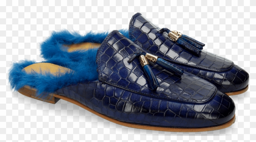 Mules Clive 5 Crock Mid Blue Tassel Mid Blue - Klapki Męskie Clipart #1314292