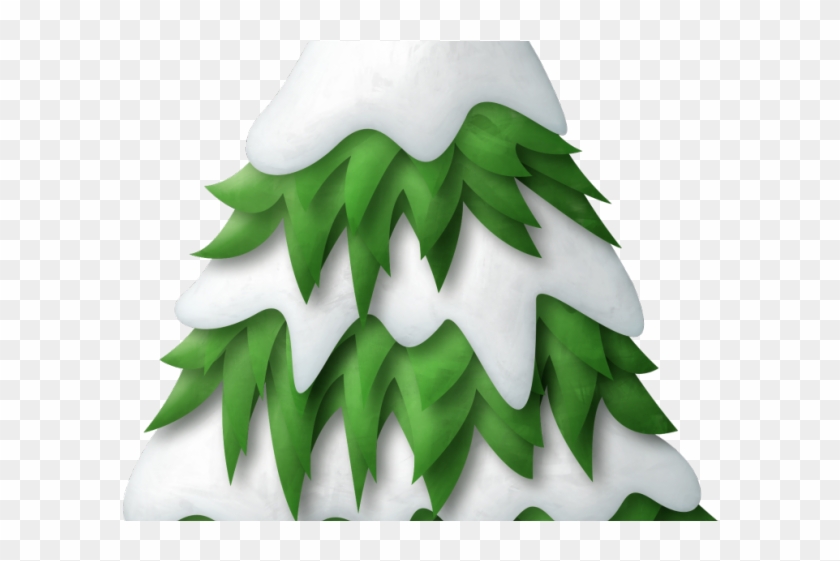 Pine Clipart Snow Tree - Winter Tree Clipart Png Transparent Png #1314430