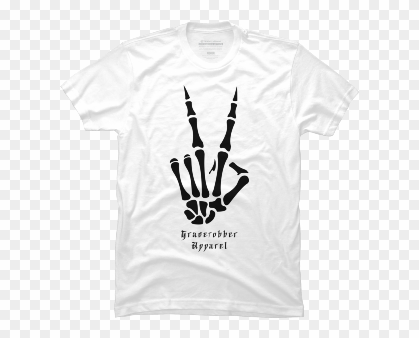 Peace Skeleton - Hand Clipart