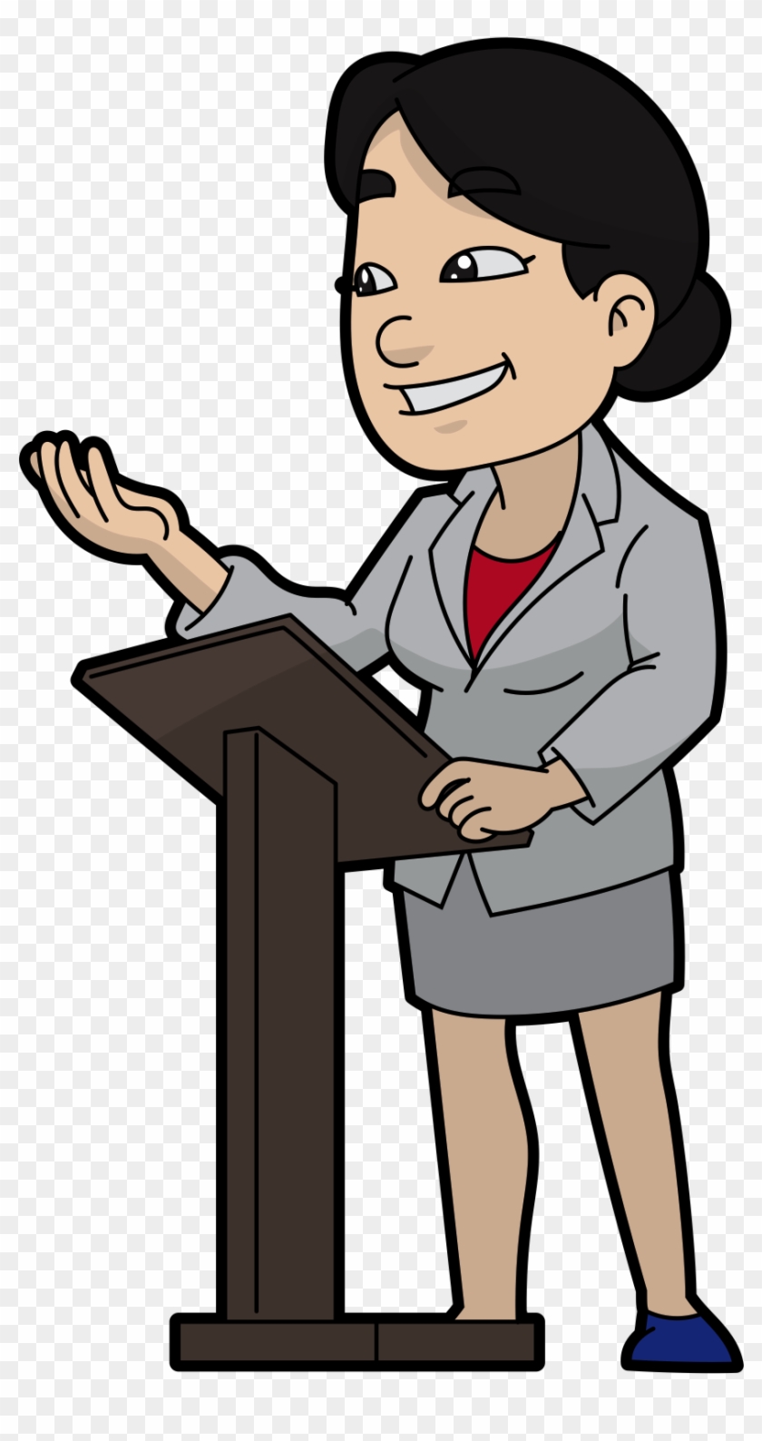 Png Black And White Library Graphics Pack For Sale - Cartoon Woman Speaking Png Clipart