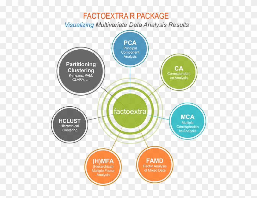 Multivariate Analysis, Factoextra, Cluster, R, Pca - R Packages Guide Clipart #1314776
