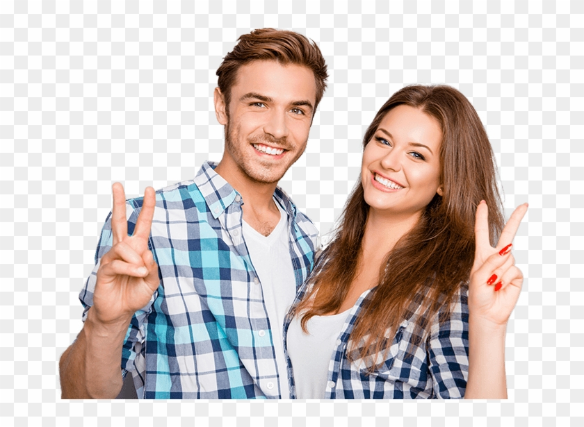 Take Our Free Smile Assessment Smiling Man And Woman - Smiling Man And Woman Png Clipart #1314798