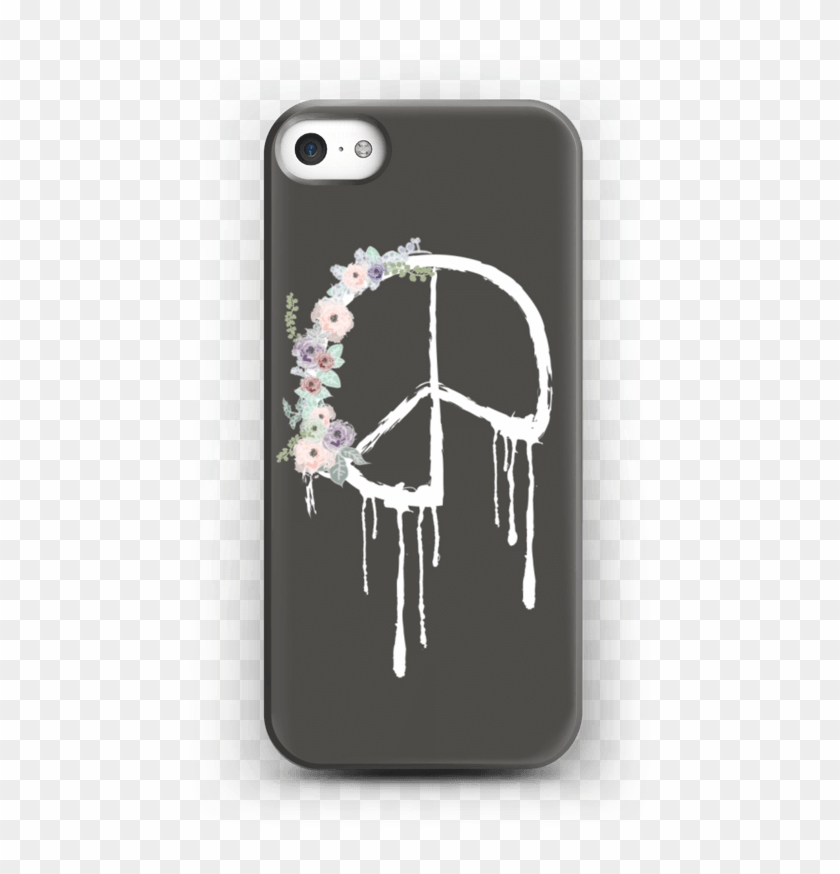 Flowery Peace Case Iphone 5/5s - Simbolo De Paz Con Flores Clipart