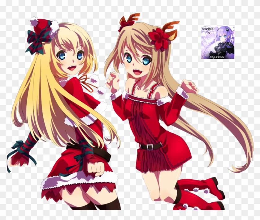 Anime Christmas Png - Anime Christmas Girl Png Clipart #1315071