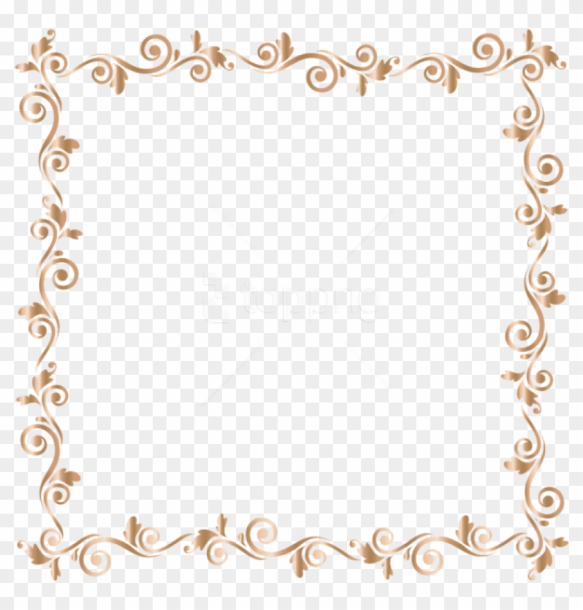 Free Png Download Border Frame Gold Clipart Png Photo - Dibujo De Marco Artistico Transparent Png #1315164