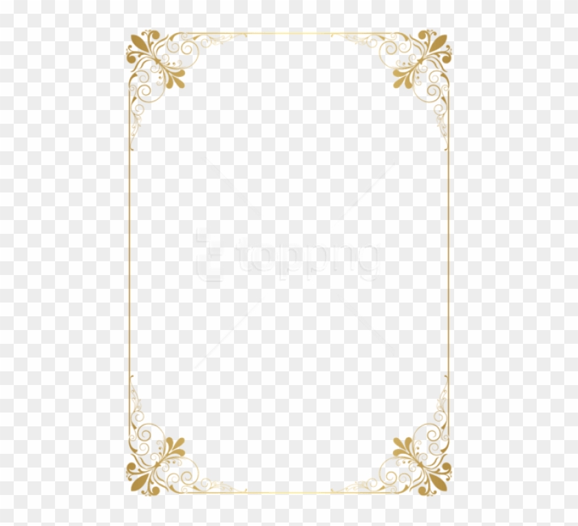 Free Png Download Frame Border Golden Clipart Png Photo - Border Frame For Png Transparent Png #1315245