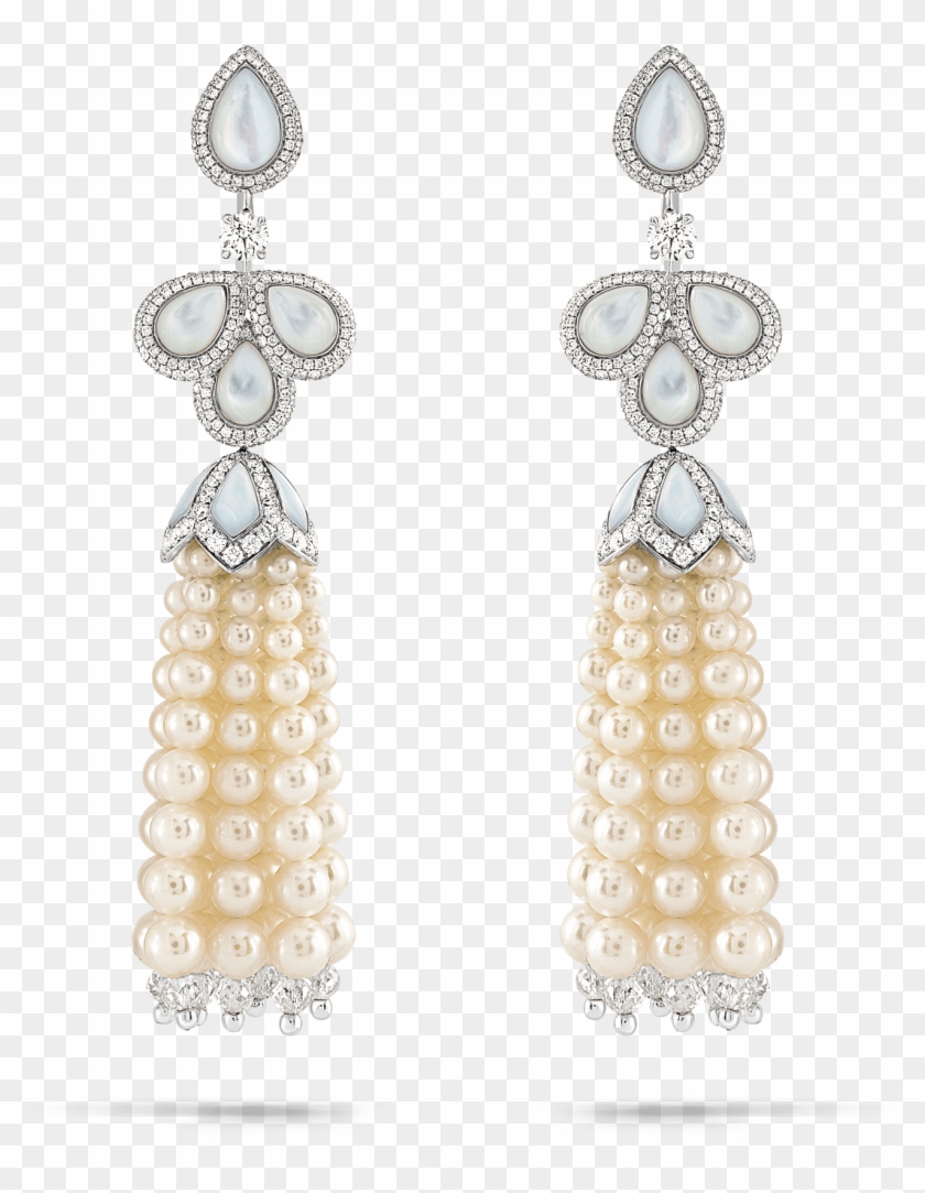 Ta 09 011 01 Akoya Pearl Tassel Earrings - Pearl Tassel Earrings Clipart #1315275