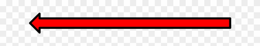 Red Arrow Pointing Left - Orange Clipart