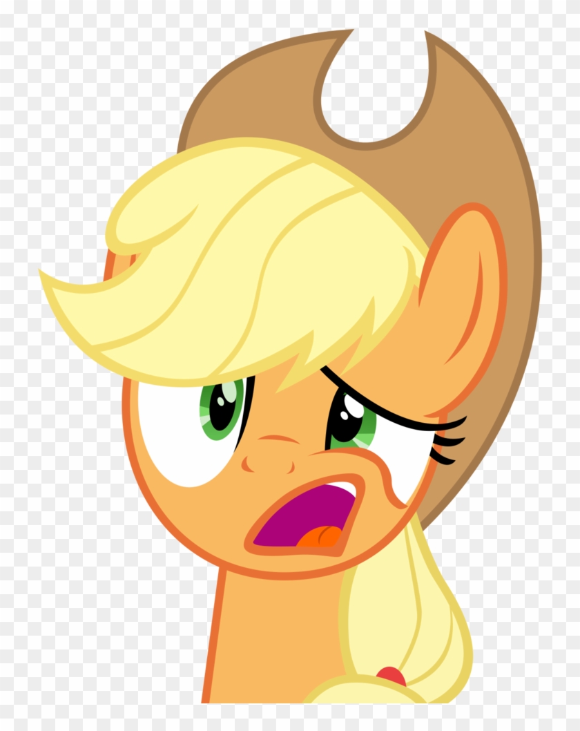 Cheezedoodle96, Confused, Face, Pony, Safe, Simple - Mlp Eg Applejack Banana Clipart #1316171