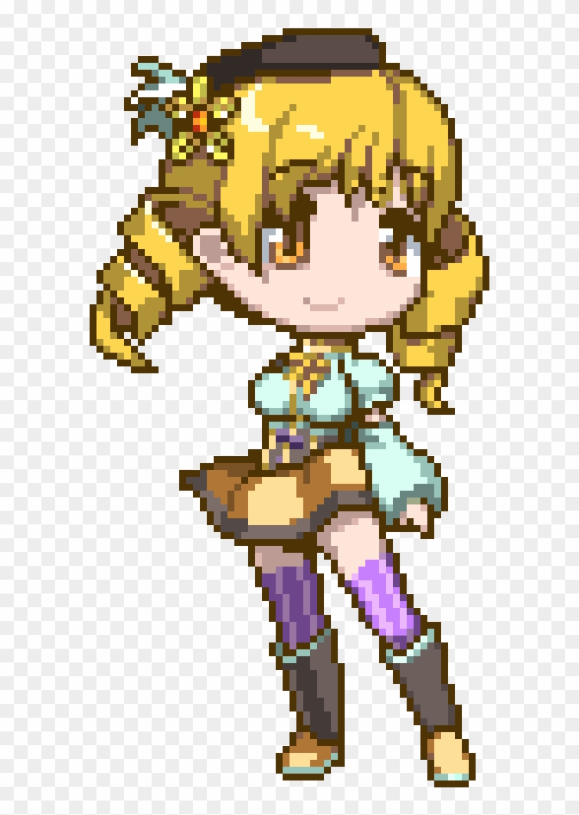 Anime Sprite - Madoka Magica Pixel Art Clipart