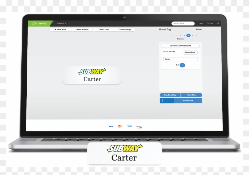 Name Tag Builder - Netbook Clipart #1317056