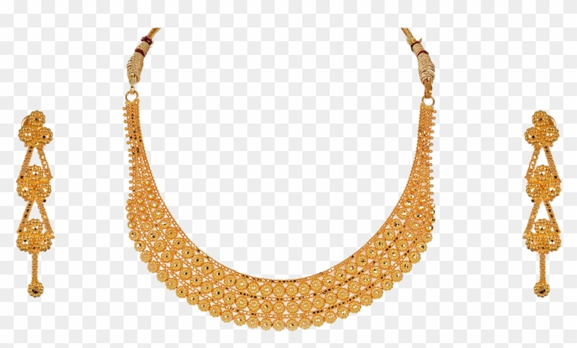 Shimmer In Gold And Be The Star On Your Wedding Day - Bridal Design Of Gold Necklace Clipart