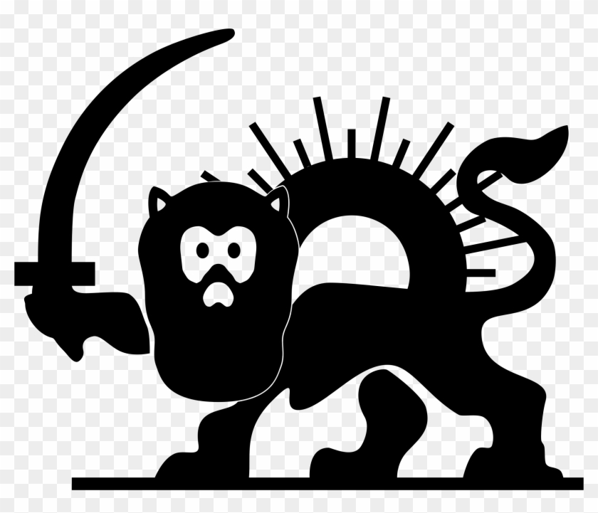 Big Image - Rode Leeuw Met Zon Clipart