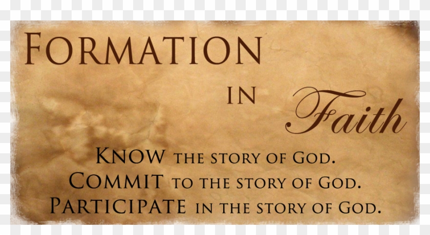 Formation In Faith Png - Calligraphy Clipart