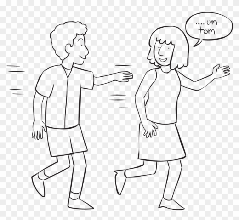 Name Tag - Line Art Clipart