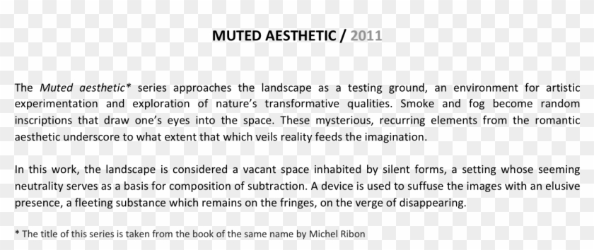 Muted Aesthetic / 2011 The Muted Aesthetic* Series - Source Code Clipart #1317532