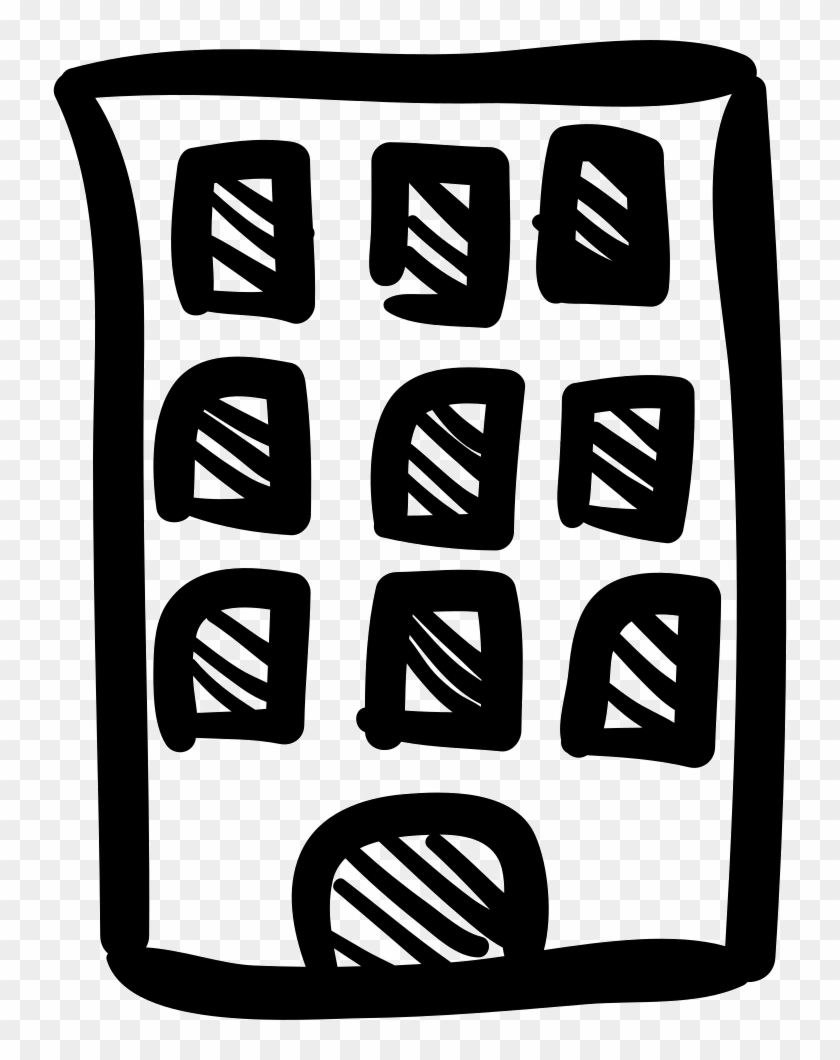 Building Hand Drawn Tower Comments - Building Hand Drawn Png Clipart #1317606