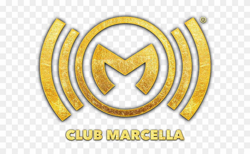 Club Marcella Gold Logo Set Up - Emblem Clipart