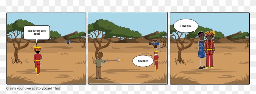 Simba - Storyboard Clipart #1318481