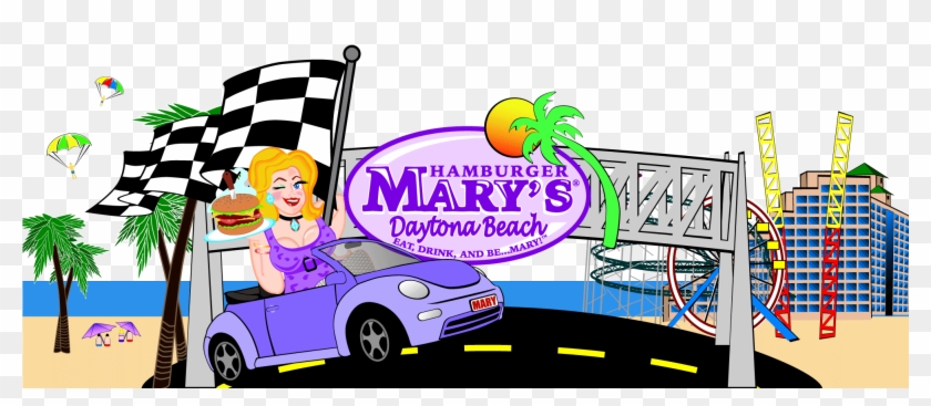 Hamburger Marys Daytona Beach Skyline - Hamburger Mary's Daytona Beach Clipart #1318534